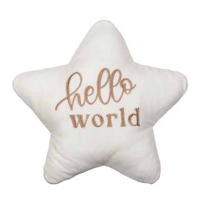 Подушка декоративная для кроватки Hello World HLF-30004 фото